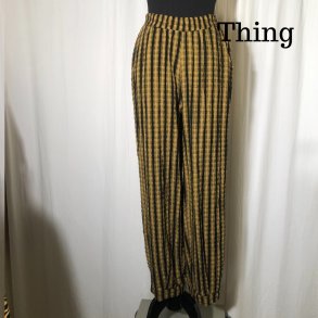 Thing lang buks stribet gul/sort