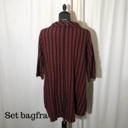 Thing design tunika med krave og 3/4 rme stribet Mahony Rd