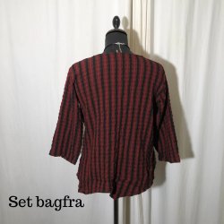 Thing design spidsbluse med 3/4 rme stribet Mahony rd