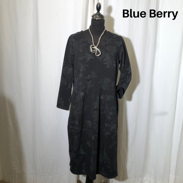 BlueBerry Design kjole kraftigt jersey sort/blomst