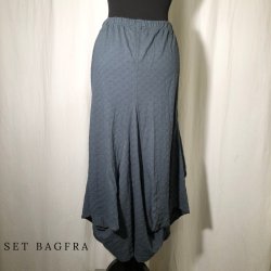 E-Design vandfalds nederdel azur abl