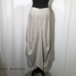 Grizas Design nederdel bambus og silke sand