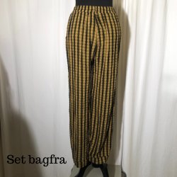 Thing lang buks stribet gul/sort