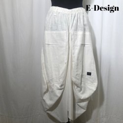 E-Design hr vandfalds nederdel rhvid