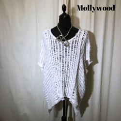 Mollywood design strik one-size Hvid