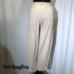 2025 E-design Klassisk buks med detalje i ben crepet hr/bomuld sand