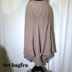 2025 E-Design vandfalds nederdel i crepet hr/bomuld Ddyr