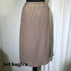 2025 E-Design Nederdel med lynls crepet hr/bomuld ddyr/sort