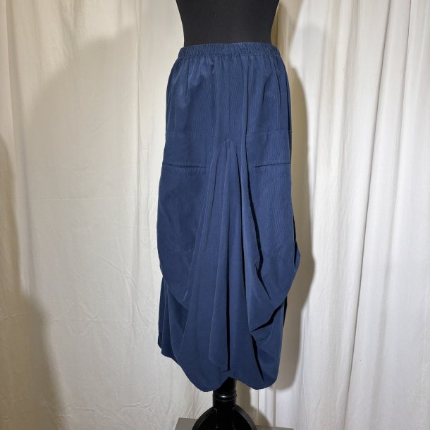 2025 Blue Berry vandfalds nederdel i babyfljl bl