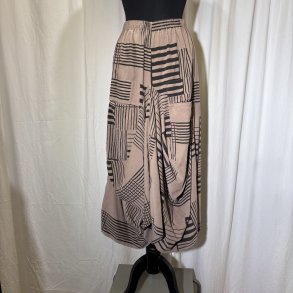 2025 Blue Berry vandfalds nederdel i babyfljl ddyr grafisk