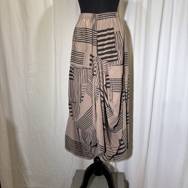 2025 Blue Berry vandfalds nederdel i babyfljl ddyr grafisk