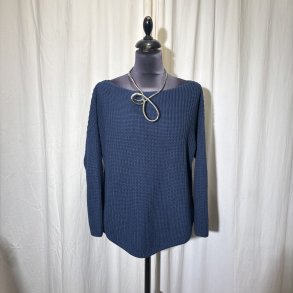 2025 Los Von Deshmer bomulds strik med langt rme bl