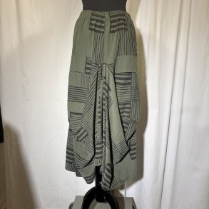 2025 Blue Berry vandfalds nederdel babyfljl army grafisk