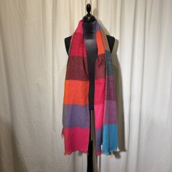 2025 viscose og uld t�rkl�de multi farver