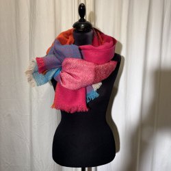 2025 viscose og uld t�rkl�de multi farver