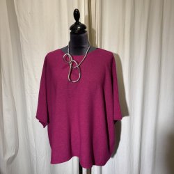 2025 Design strik bred one-size med 3/4 �rme pink