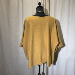 2026 Design strik bred one-size med 3/4 �rme gul