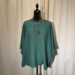 2026 Design strik bred one-size med 3/4 �rme havgr�n