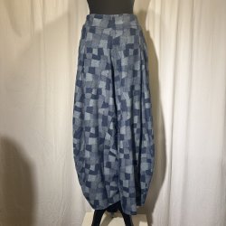 2026 Blue Berry lang design ballon buks i sammensat demin