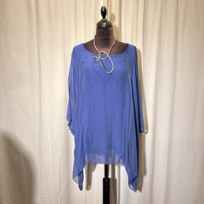 2026 Silke/Viscose design tunika over-size med dryp og indertop klar bl�