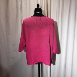 2026 Design sommer strik med 3/4 �rme pink