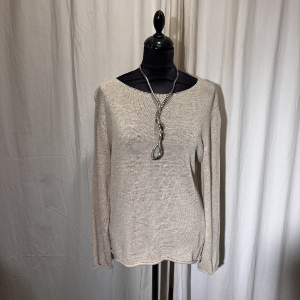 2026 Design klassisk sommerstrik med langt �rme beige sand