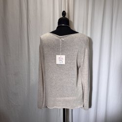 2026 Design klassisk sommerstrik med langt �rme beige sand