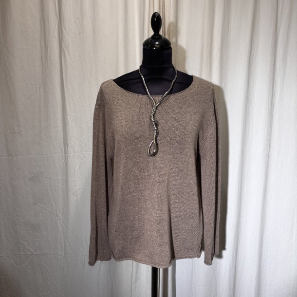 2026 Design klassisk sommerstrik med langt �rme m�rk sand
