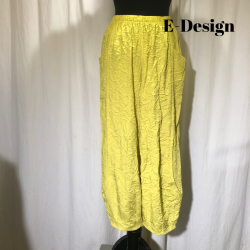 E-Design Crinkle bue-buks med indsnit lime