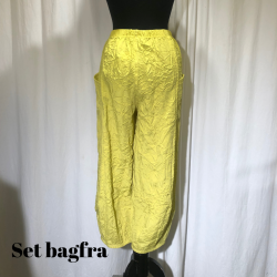 E-Design Crinkle bue-buks med indsnit lime