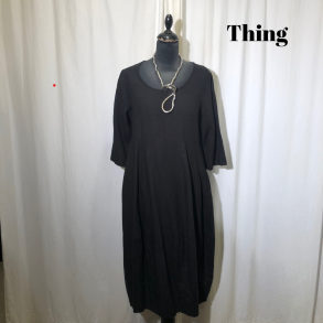 2025 Thing hrkjole med 3/4 rme sort