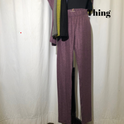 Thing leggins i opkradset viscose Lilla
