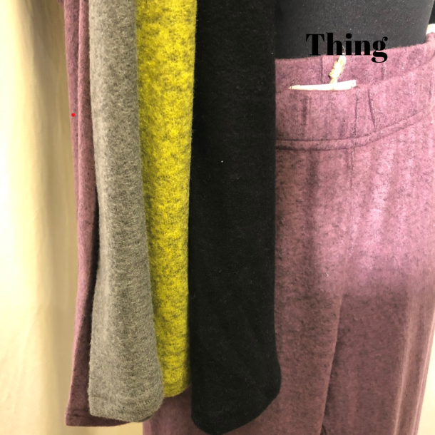 2024-2 Thing leggins i opkradset viscose Lilla