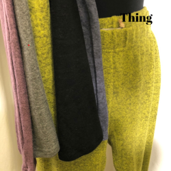 Thing Leggings i opkradset viscose Lime