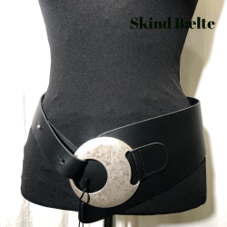 Skind b�lte asymetrisk med sl�et sp�nde