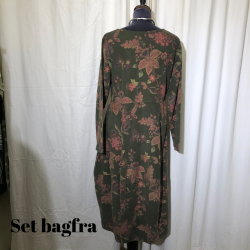  Blue Berry kjole i fljl mat armygrn mnster