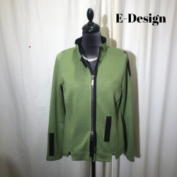 E-Design jakke med 2-vejs lynls Lys grsgrn