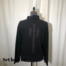 E-Design jakke med 2-vejs lynls Sort