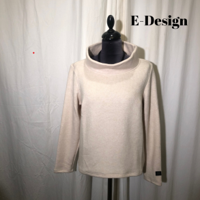 E-Design kort bluse med krave og langt rme Kit