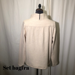 E-Design kort bluse med krave og langt rme Kit