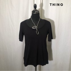 2025 Thing bambus t-shirt med kort rme sort