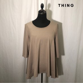 Thing bambus bluse med vidde sand