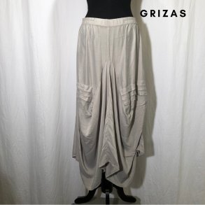 Grizas Design nederdel bambus og silke sand