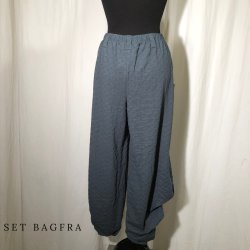 E-Design buks med rynke detalje i ben azur bl