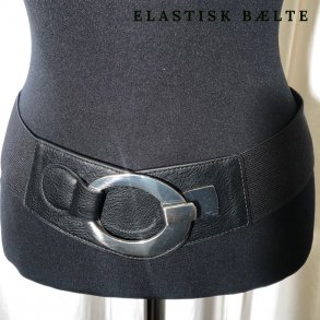 2025 Blte elastisk med ovalt spnde slvfarvet spnde